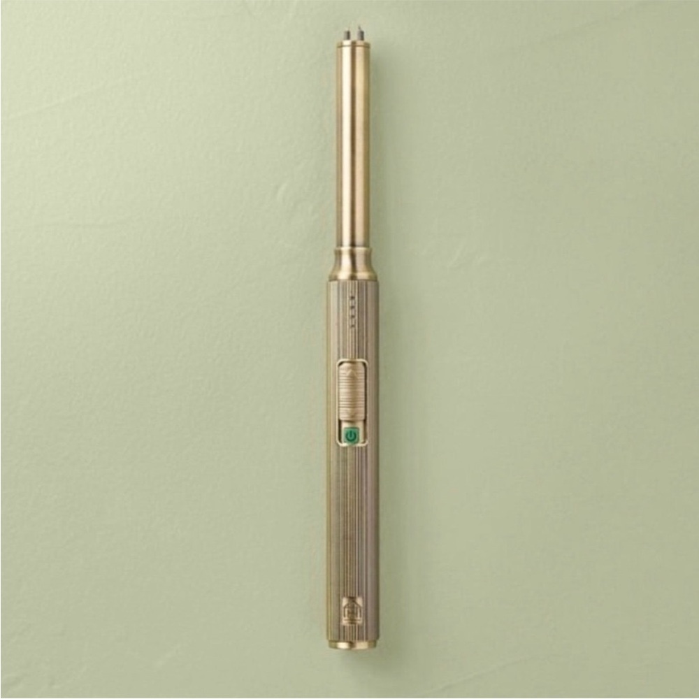 Hearth & Hand with Magnolia Ribbed Brass Battery Rechargeable Stick Lighter